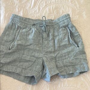 Athleta Gray Linen Shorts